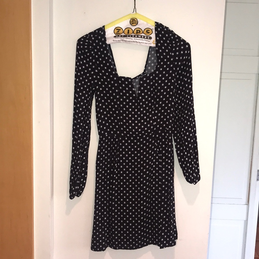 Women’s black polka dot dress